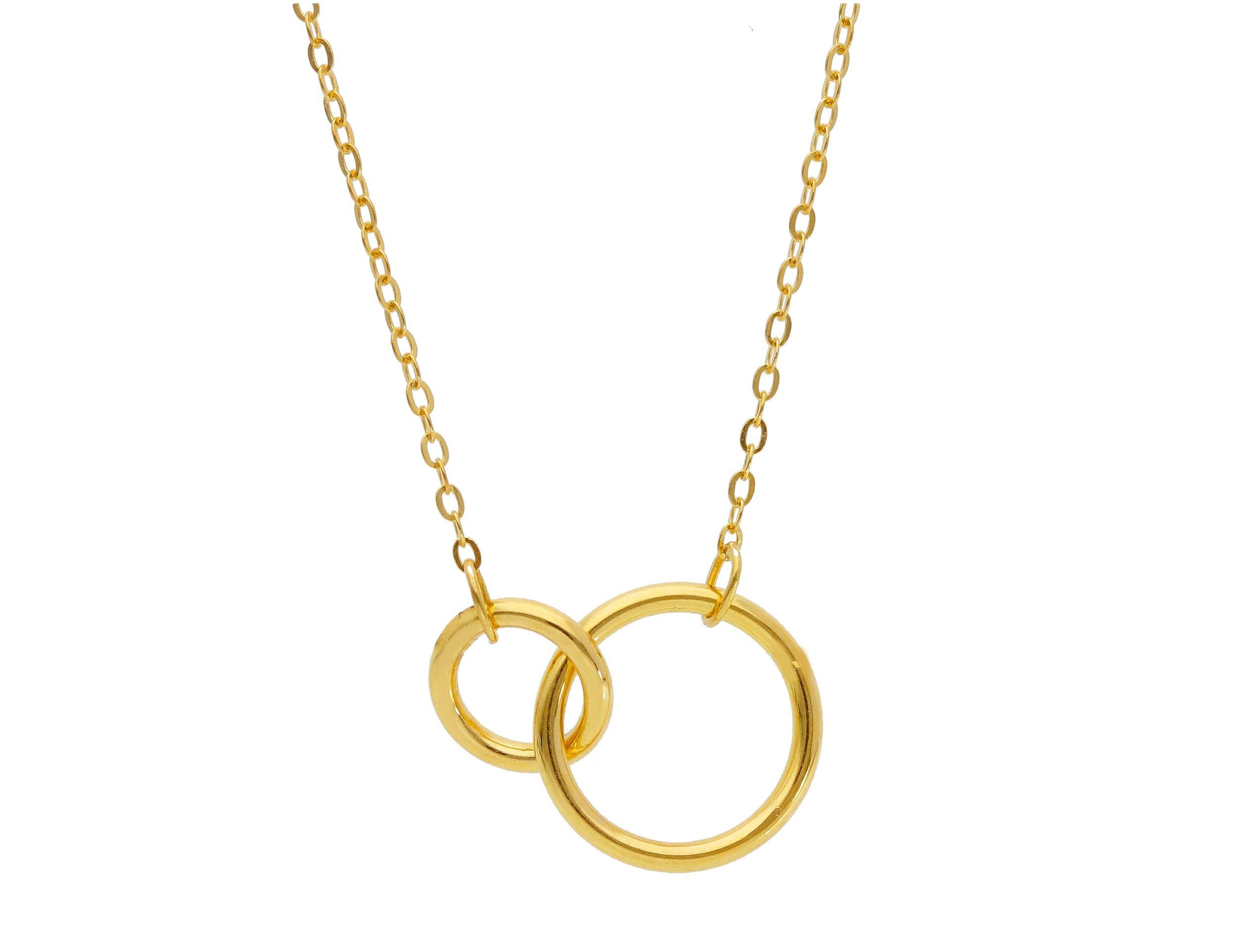 Necklace with golden rings k9  (code S249381)